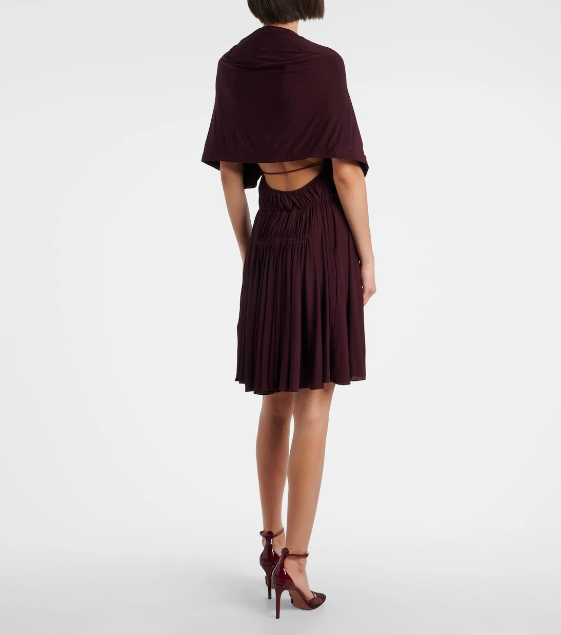 Alaïa - Gathered open-back minidress