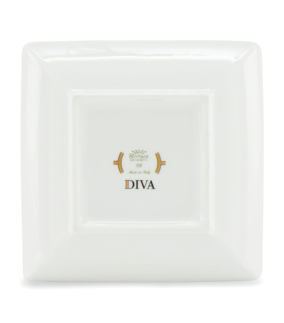 GINORI 1735 Porcelain Colonna Diva Square Change Tray (13.5cm)