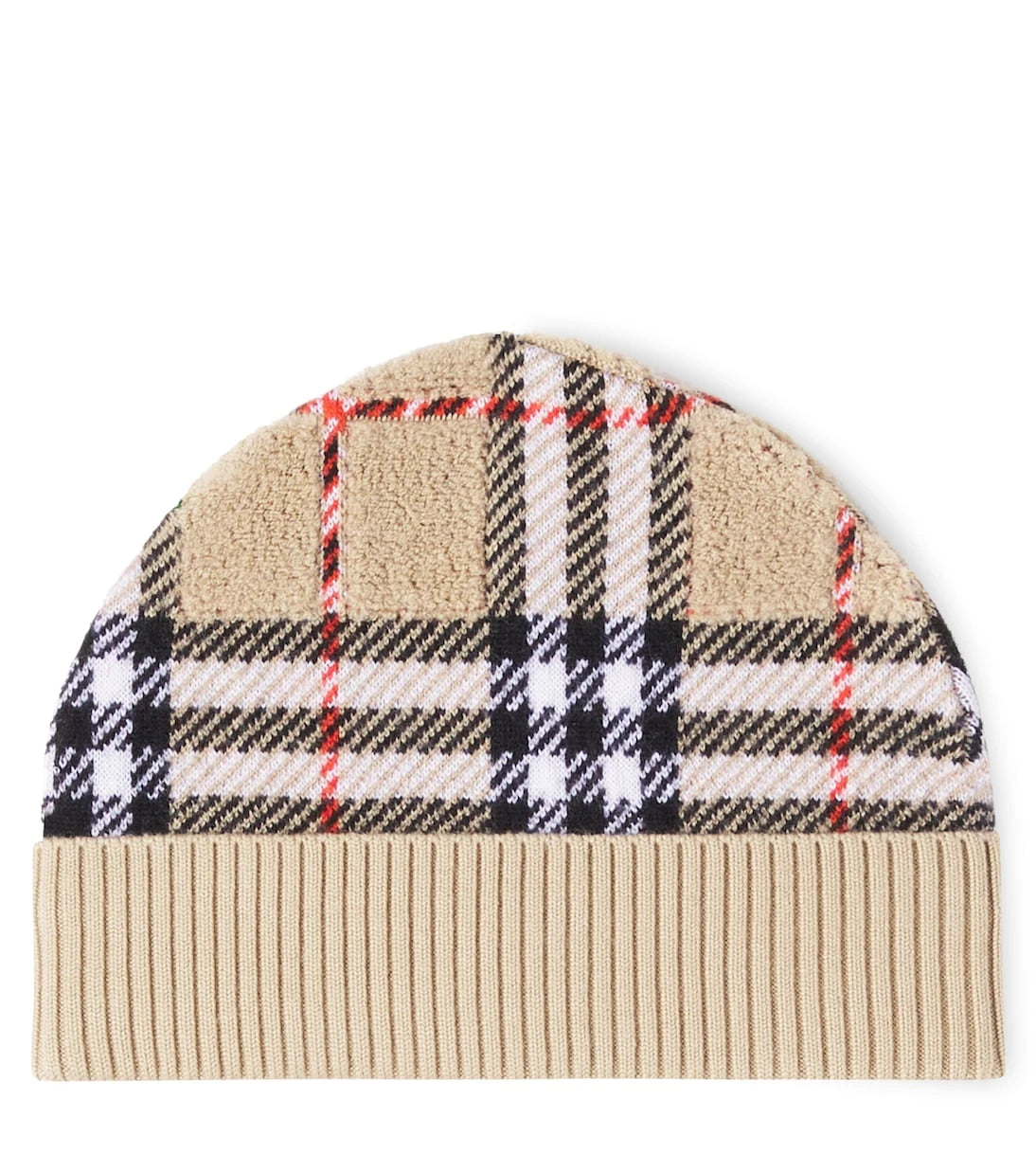 Burberry Kids - Burberry Check ribbed-knit wool beanie