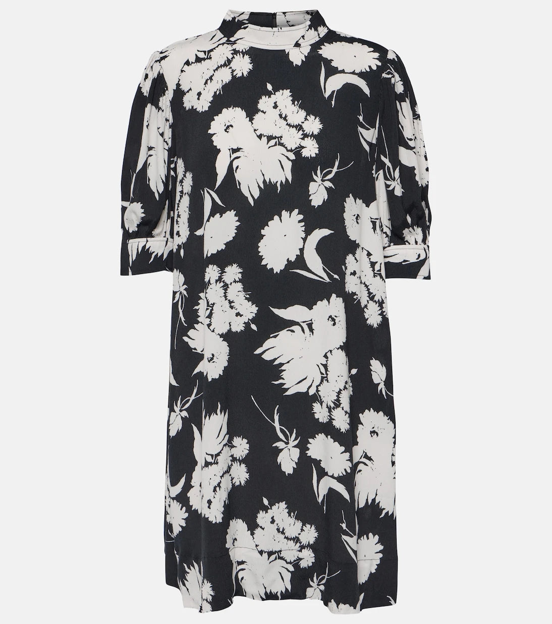 Ganni - Printed crêpe minidress