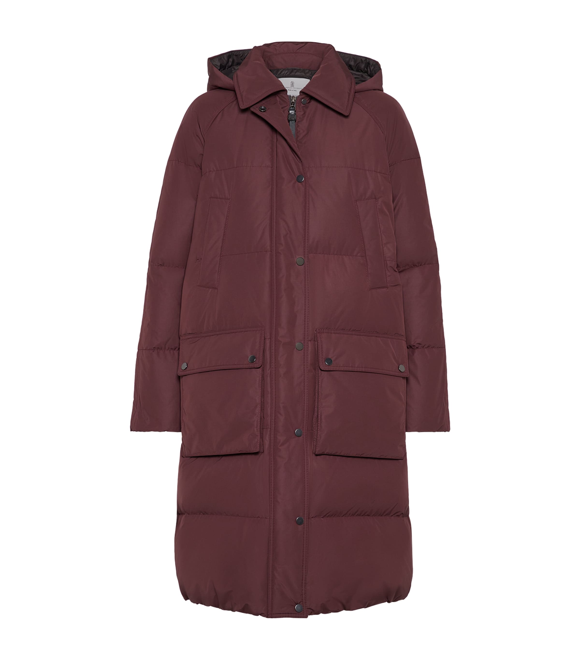 Purple Technical Padded Hooded Jacket