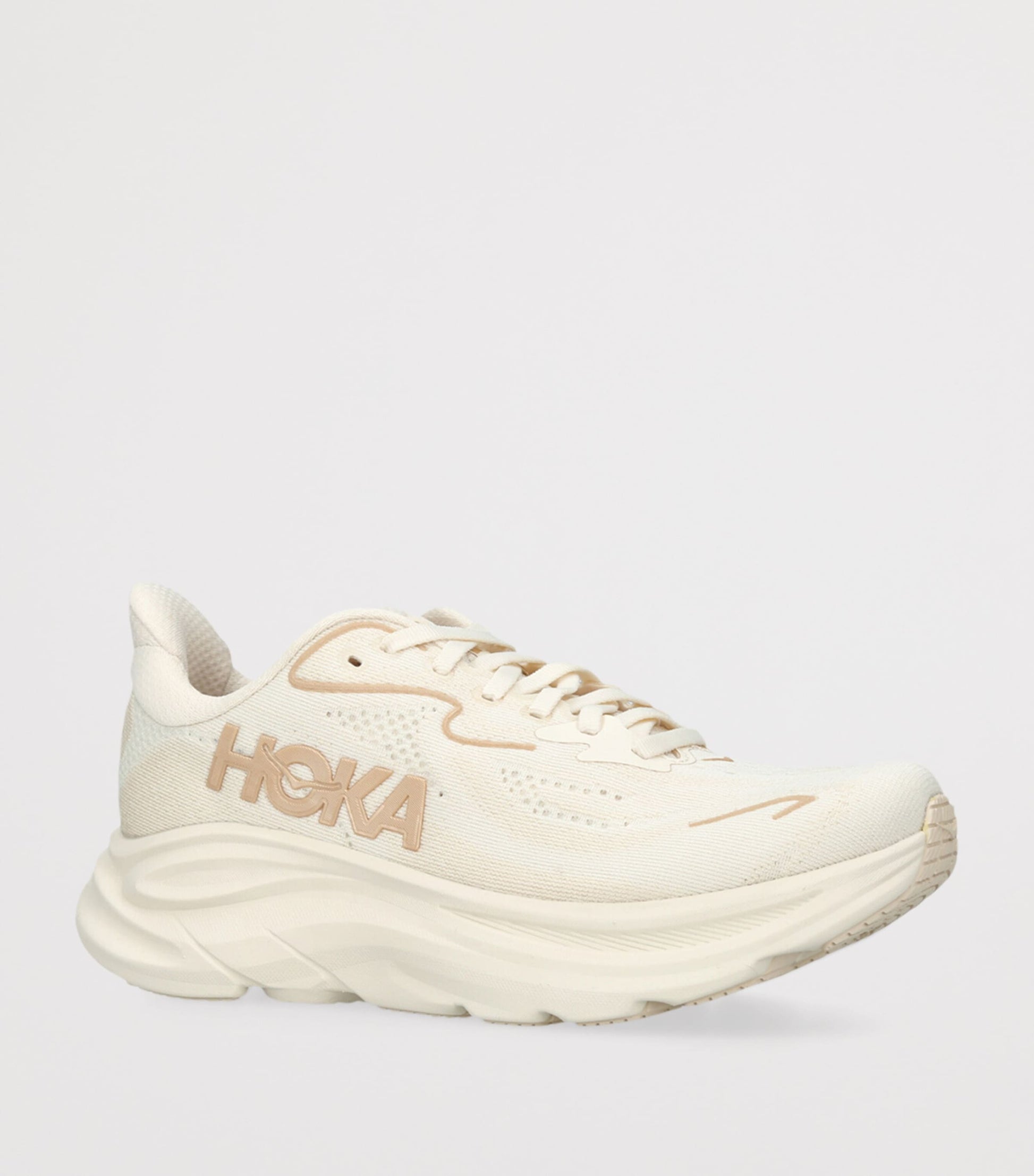 Beige Clifton 10 Trainers