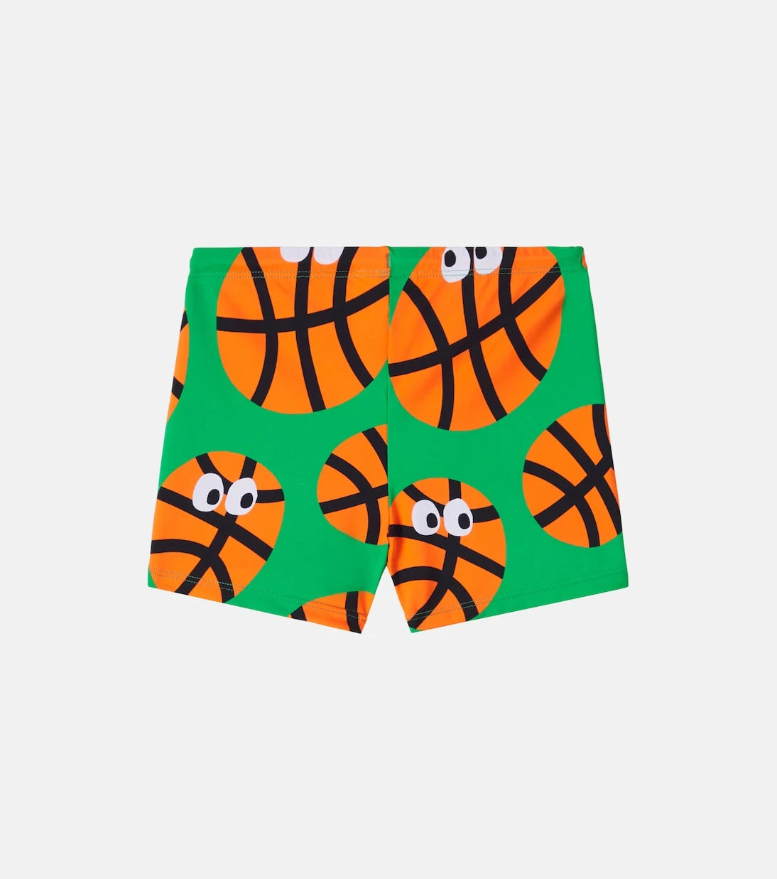 Stella McCartney Kids - Basketballs printed swim trunks