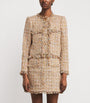 Cinq A Sept Beige Bouclé Clarise Blazer