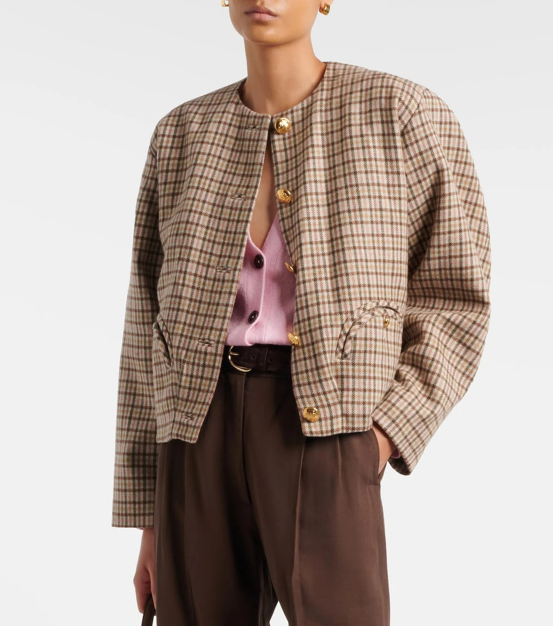 Blazé Milano - Altai checked wool and cashmere jacket