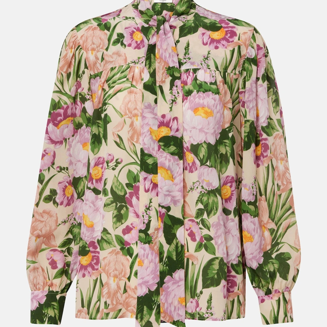 Chloé - Tie-neck silk crêpe de chine blouse