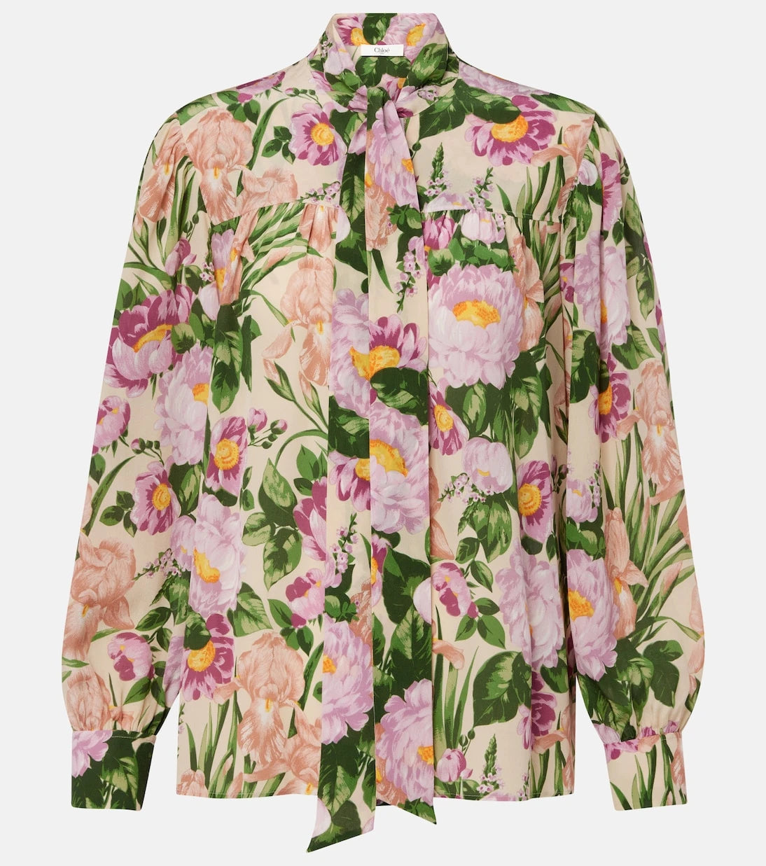 Chloé - Tie-neck silk crêpe de chine blouse