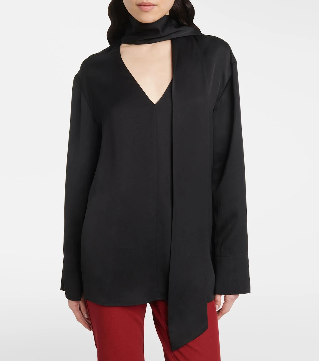 Joseph - Scarf-detail silk blouse