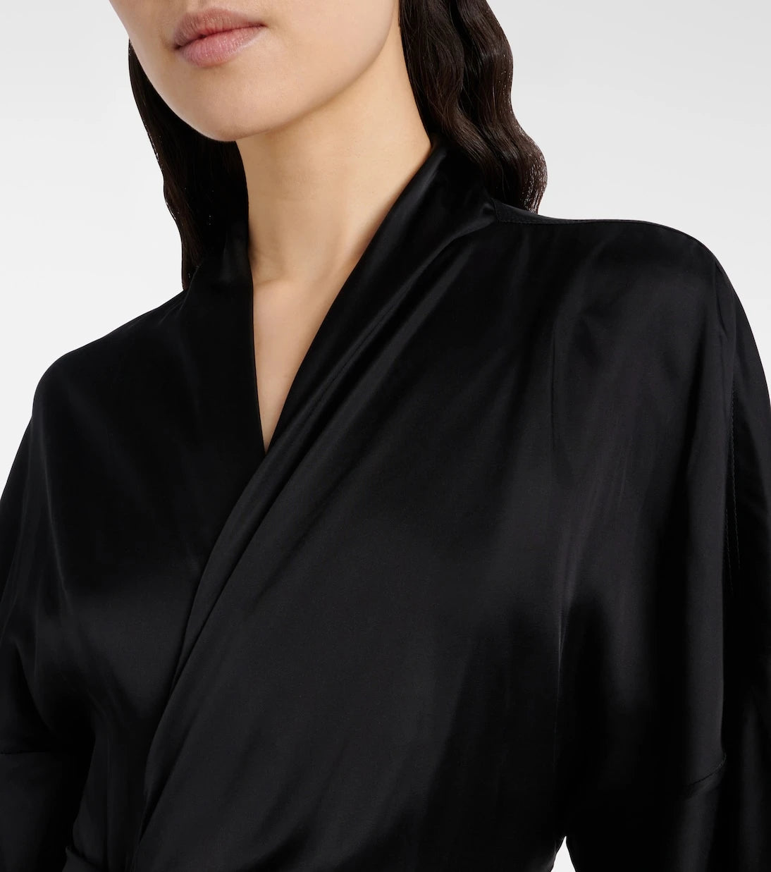 Rick Owens - Hollywood charmeuse wrap dress