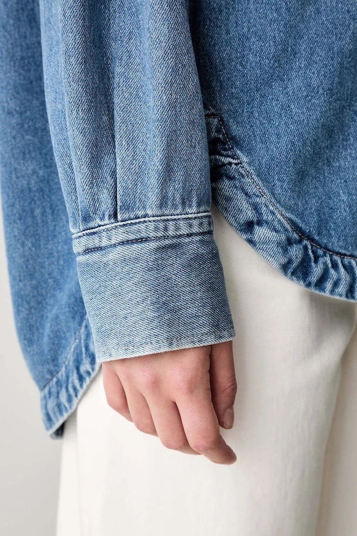 BOSS Orange Kadın Denim Gömlek C_OVERSHIRT 4.0