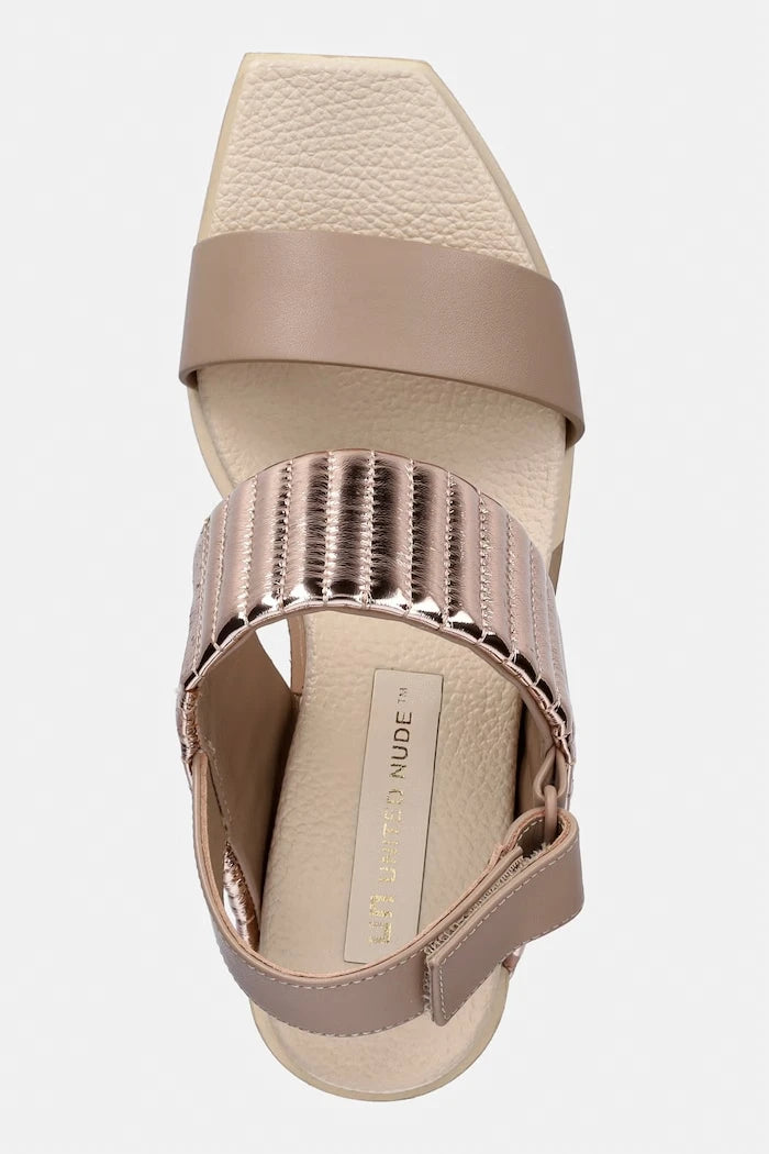 United Nude Deri Dolgu Topuk Sandalet Delta Wedge Puffier