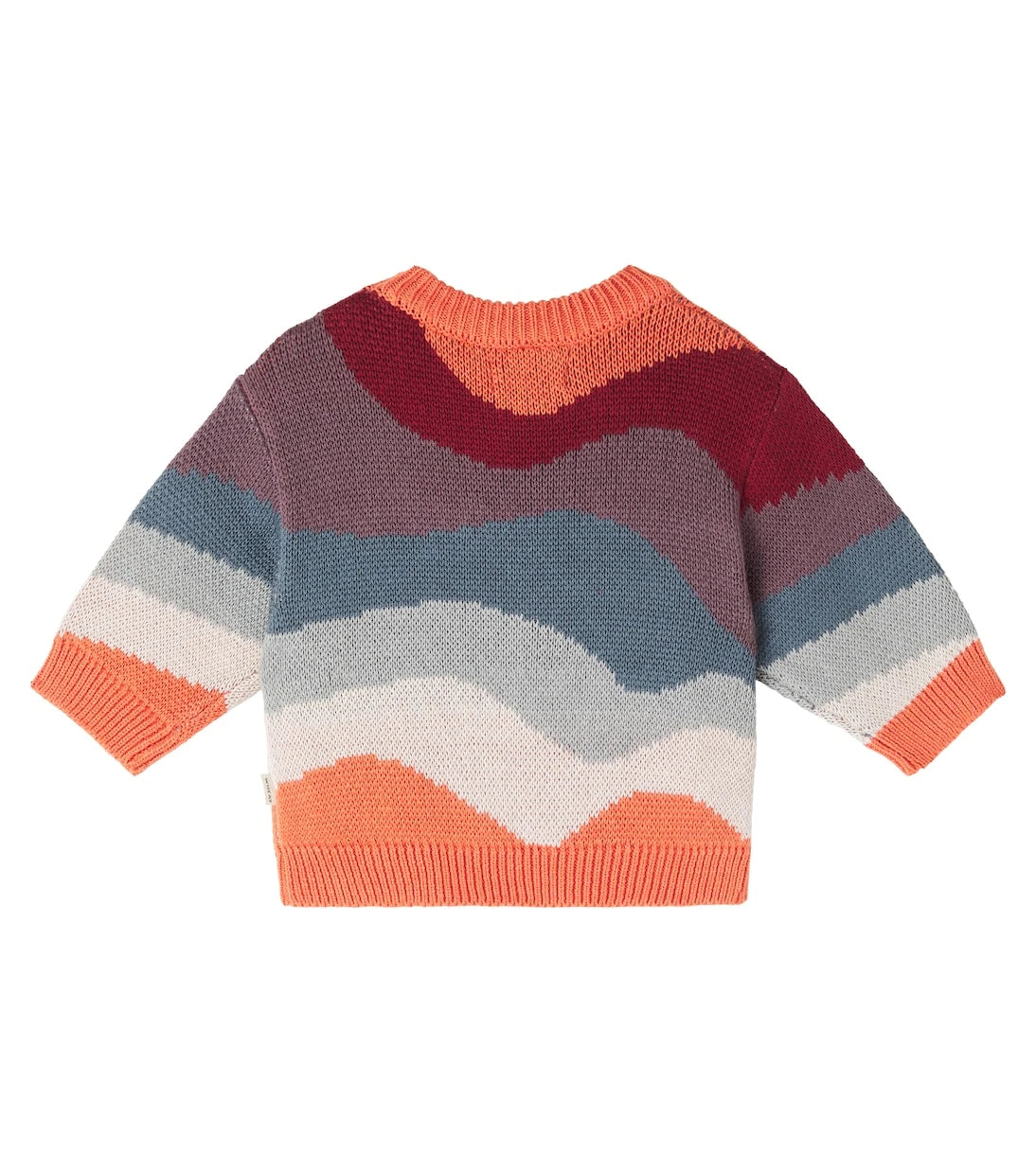 Wheat - Baby Knud cotton jacquard sweater