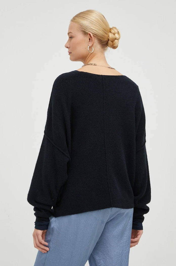 American Vintage kadın yün katkılı triko PULL ML COL BATEAU
