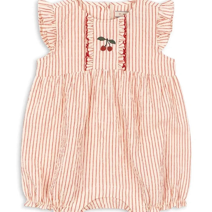 Konges Sløjd pamuklu bebek tulumu ELLIE FRILL ROMPER GOTS