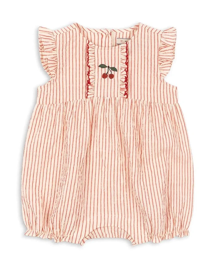 Konges Sløjd pamuklu bebek tulumu ELLIE FRILL ROMPER GOTS
