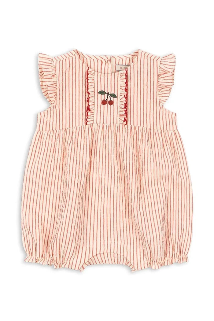 Konges Sløjd pamuklu bebek tulumu ELLIE FRILL ROMPER GOTS