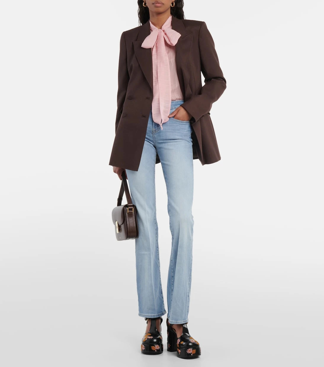 AG Jeans - Embroidered flared jeans