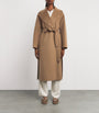 Virgin Wool Silk-Lined Overcoat HAZELNUT BROWN