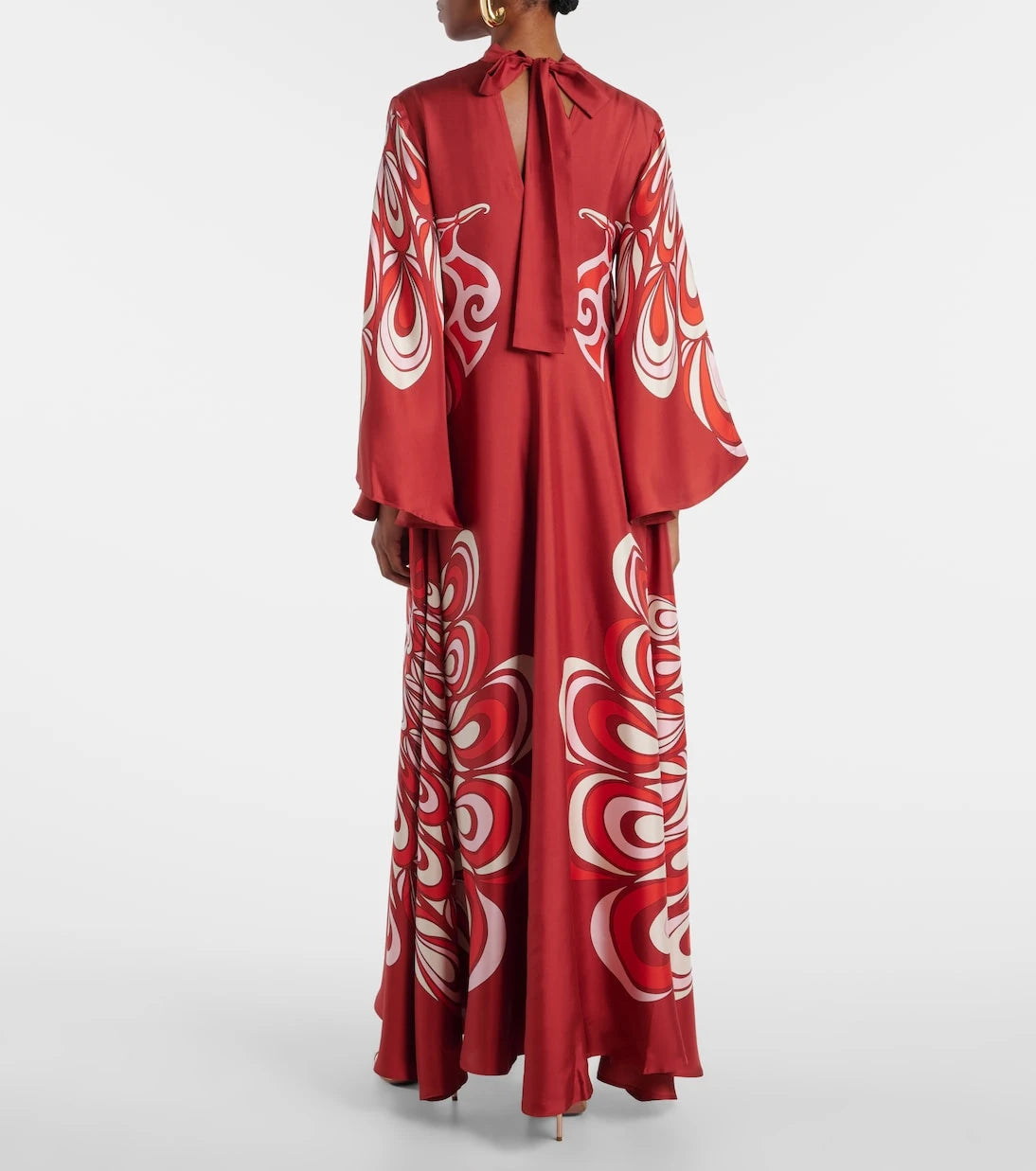 La DoubleJ - Magnifico printed silk twill maxi dress