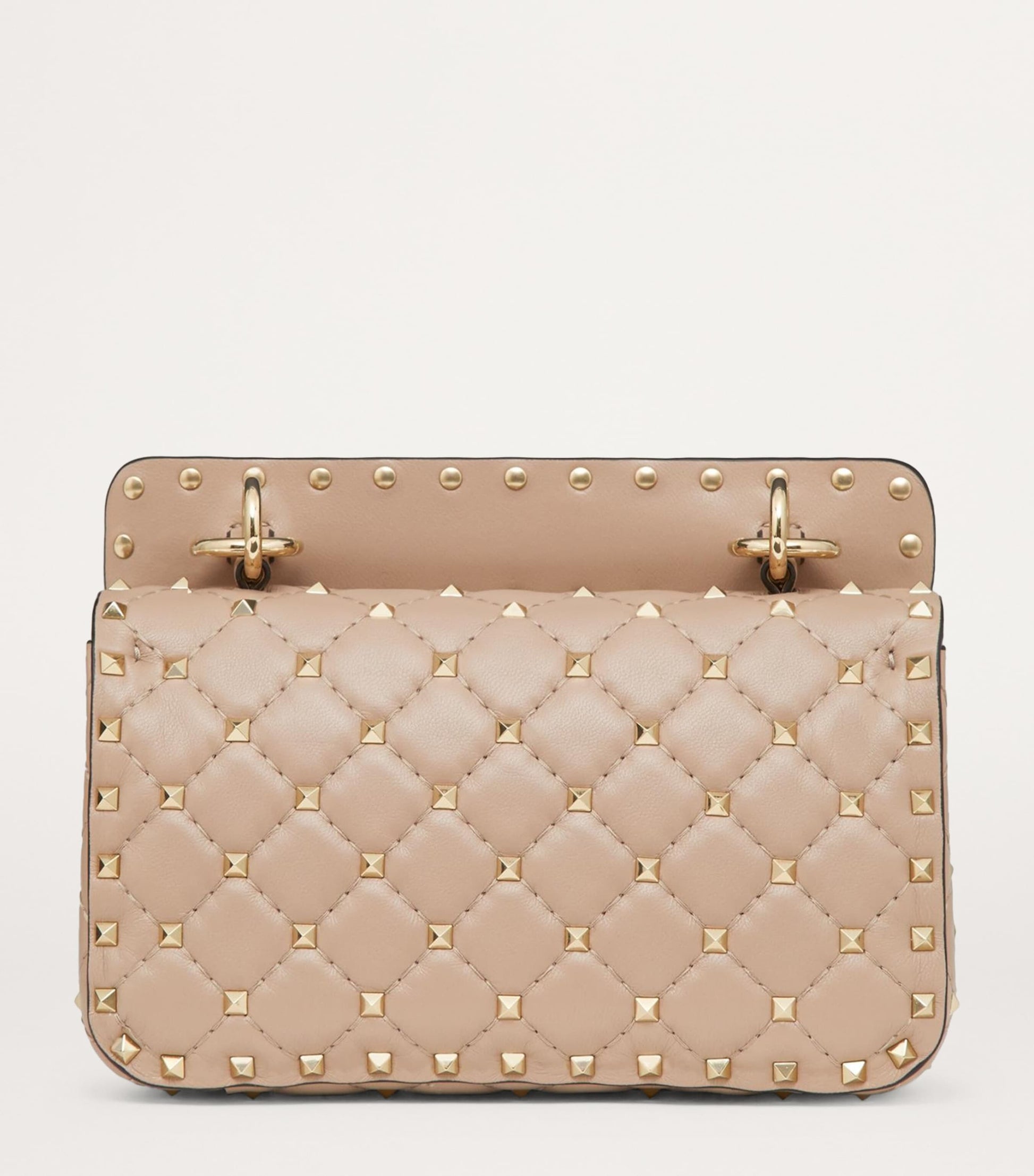 Nude Small Rockstud Spike Top-Handle Bag