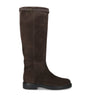 Tod's Brown Suede Knee-High Boots