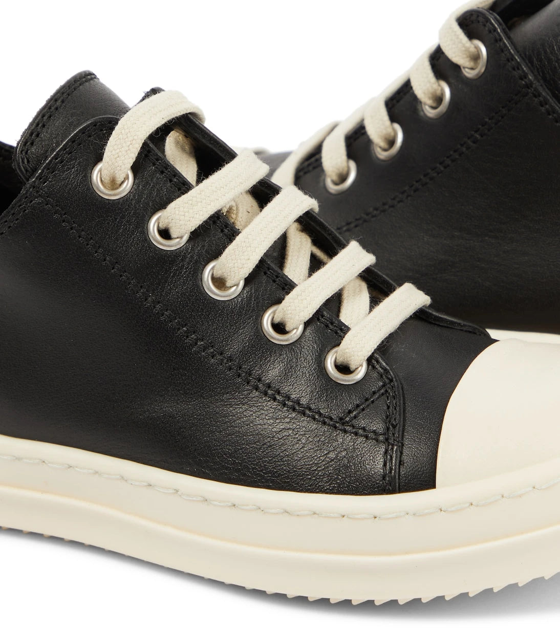 Rick Owens Kids - Strobe leather low-top sneakers