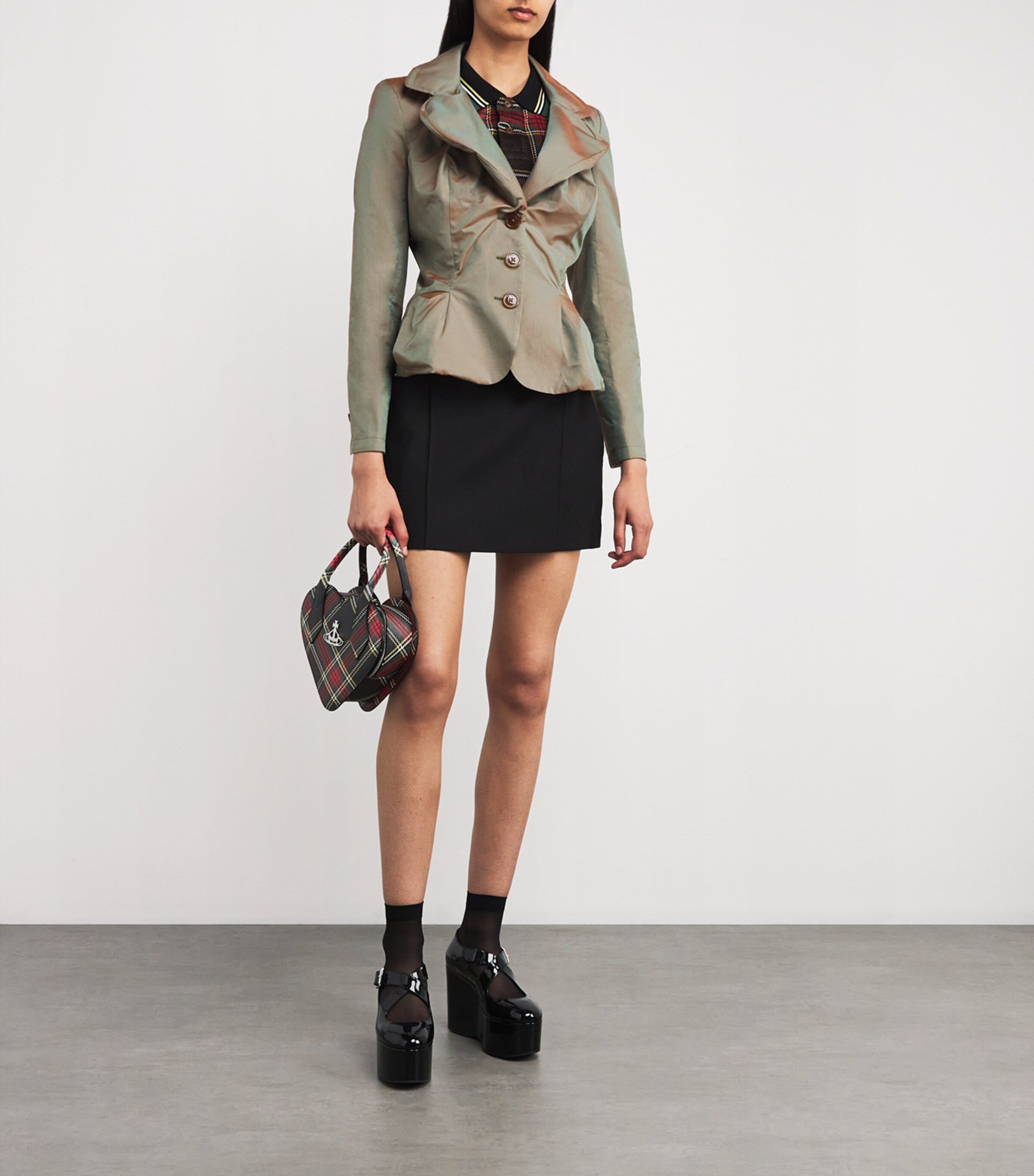 Green Drunken Tailored Jacket