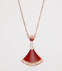 Rose Gold, Carnelian and Diamond Divas' Dream Necklace