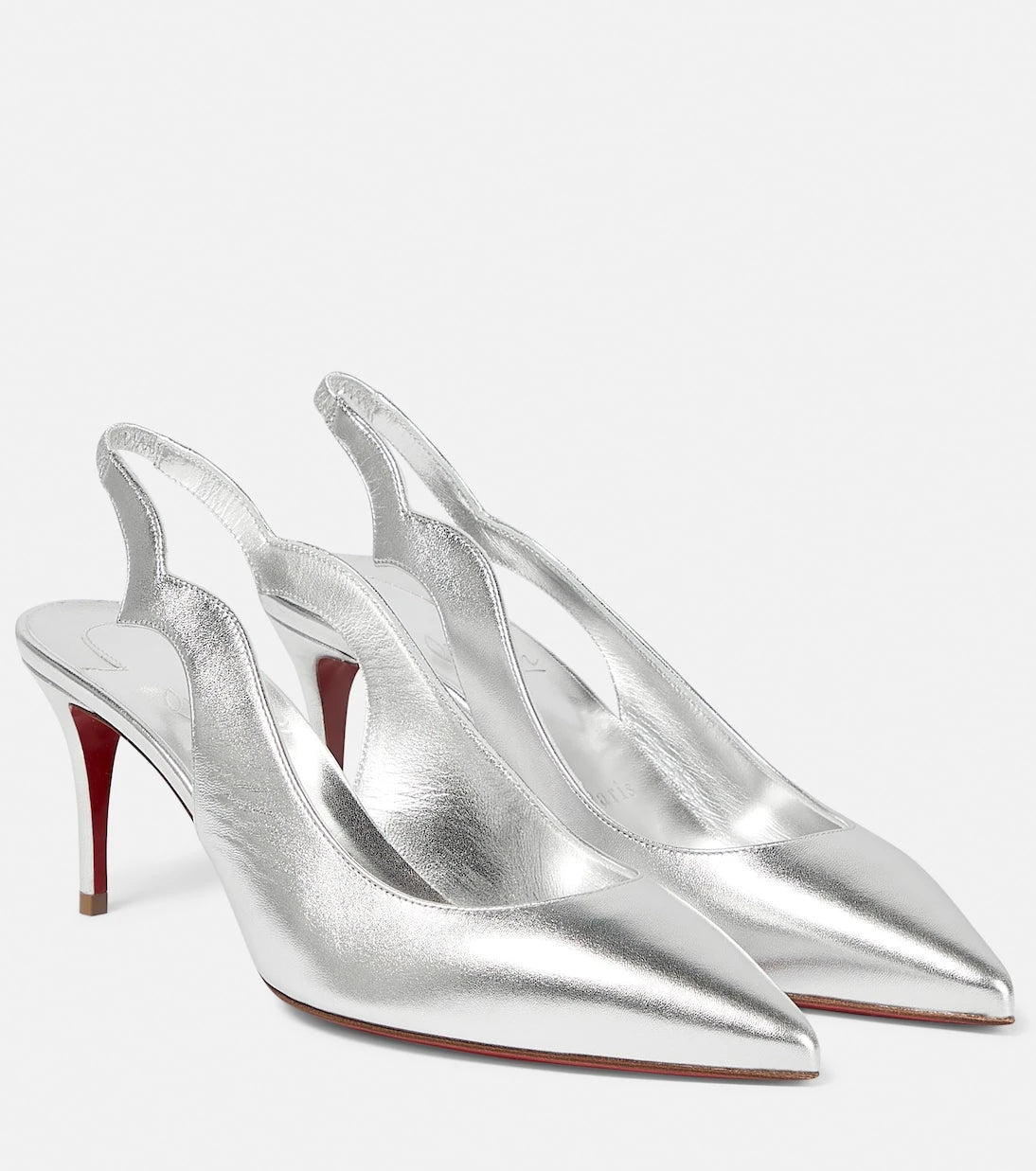 Christian Louboutin - Leather slingback pumps
