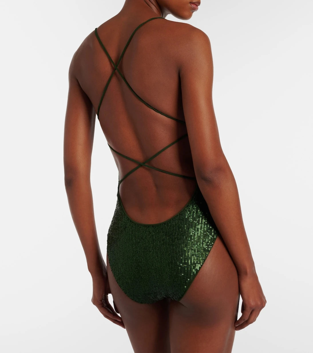 Norma Kamali - Fara sequined swimsuit