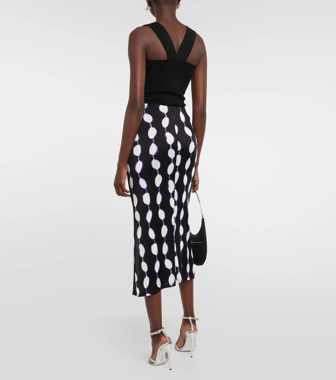 Diane von Furstenberg - Garcel printed jersey midi skirt