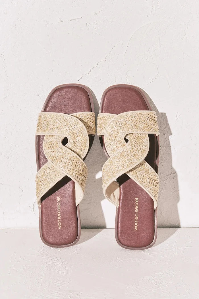 women'secret дамски чехли MMP NATURAL FLAT