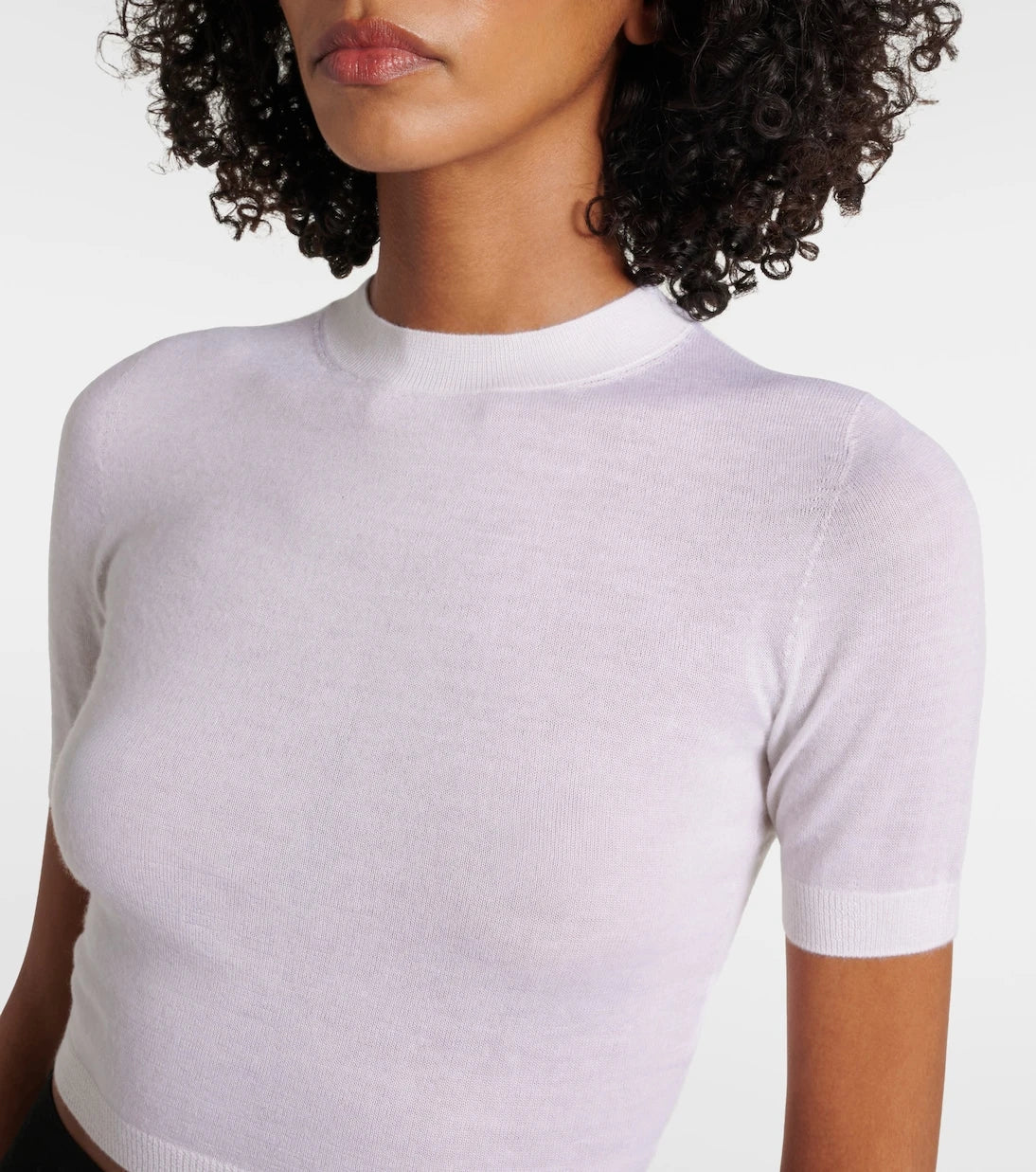 Alaïa - Cropped cashmere top