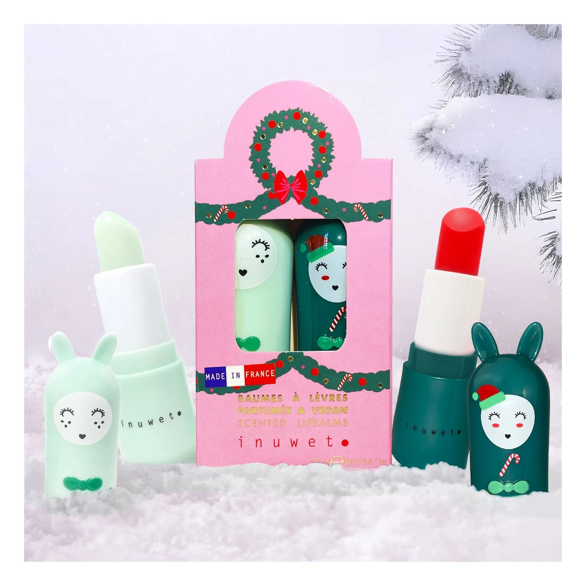 Inuwet - Star Sequin Lip Balms - Set of 2