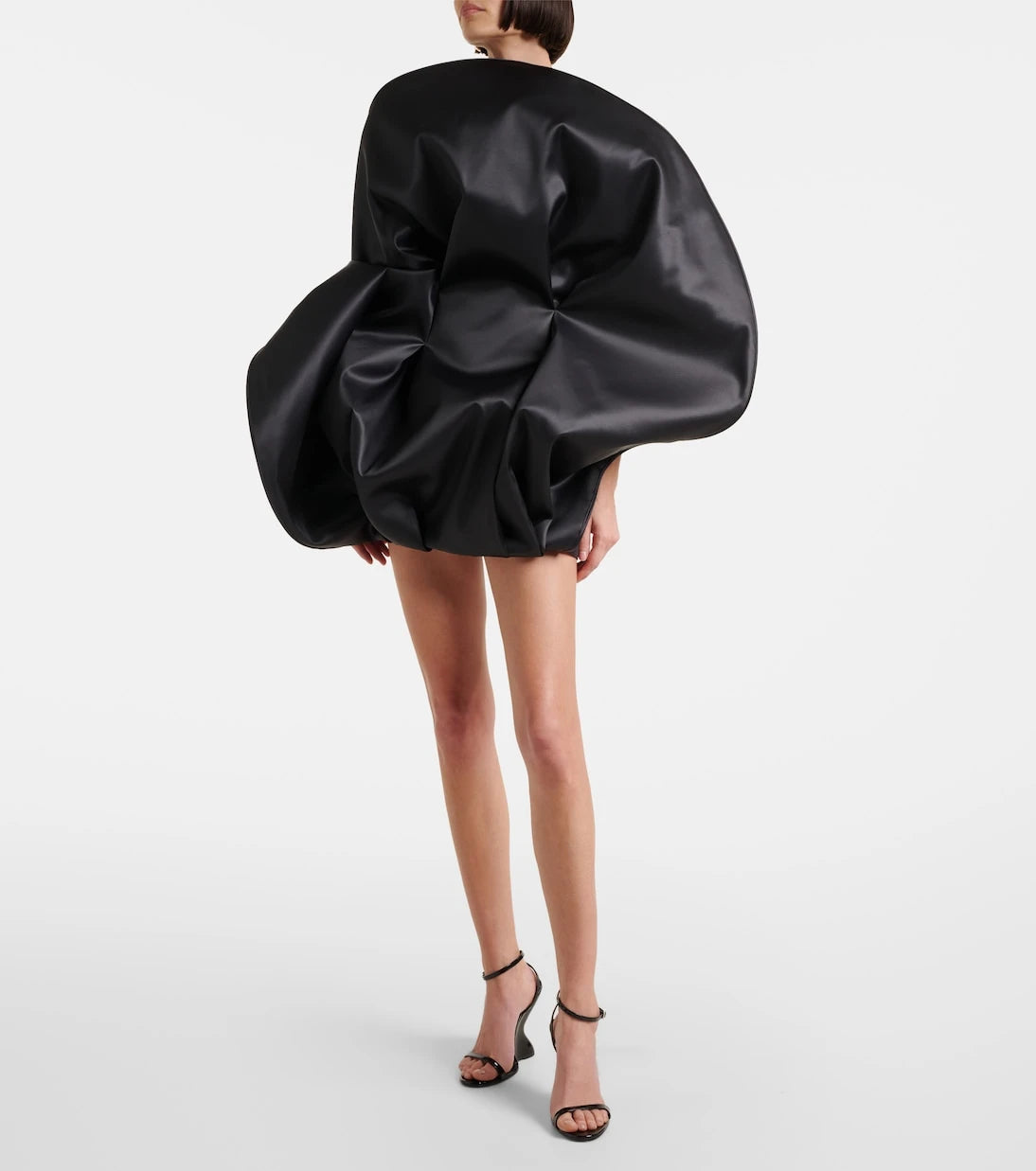 Magda Butrym - Ruffled wool and silk organza minidress