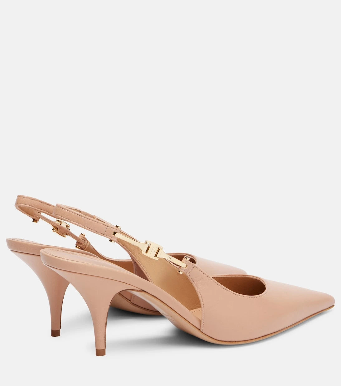 Ferragamo - Tally 70 leather slingback pumps