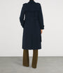 Blue Gabardine Long Waterloo Heritage Trench Coat
