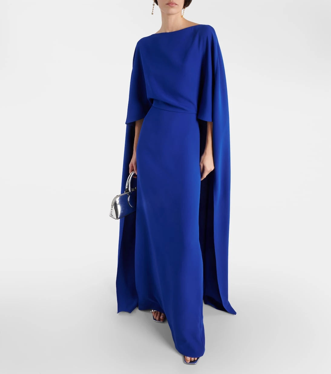 Valentino - Caped silk gown