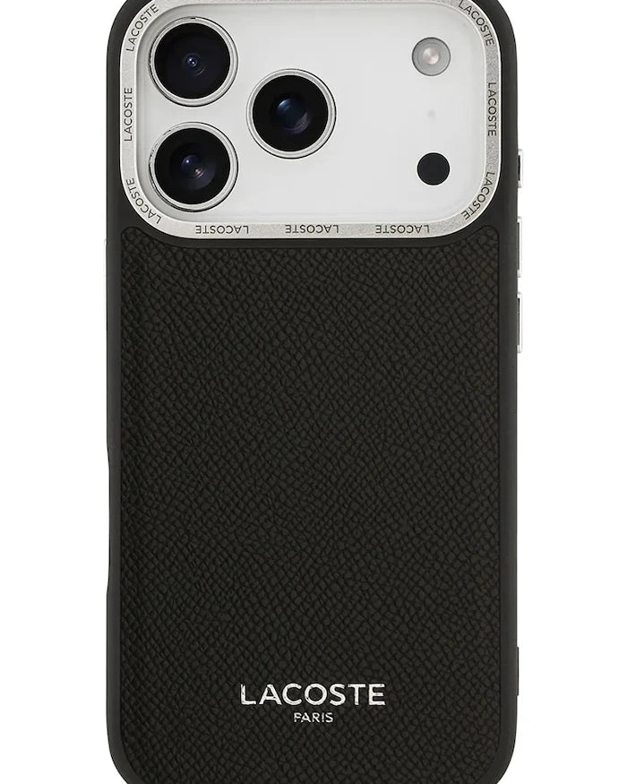 Lacoste MagSafe iPhone 17 Pro için entegre manyetik halkalı telefon kılıfı