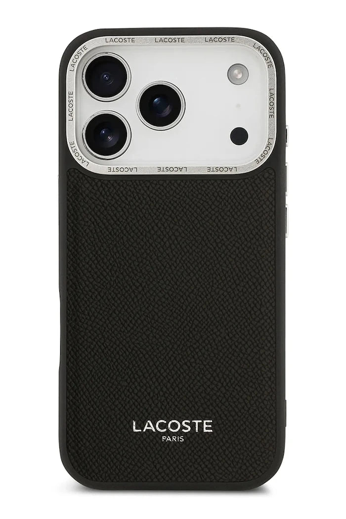 Lacoste MagSafe iPhone 17 Pro için entegre manyetik halkalı telefon kılıfı