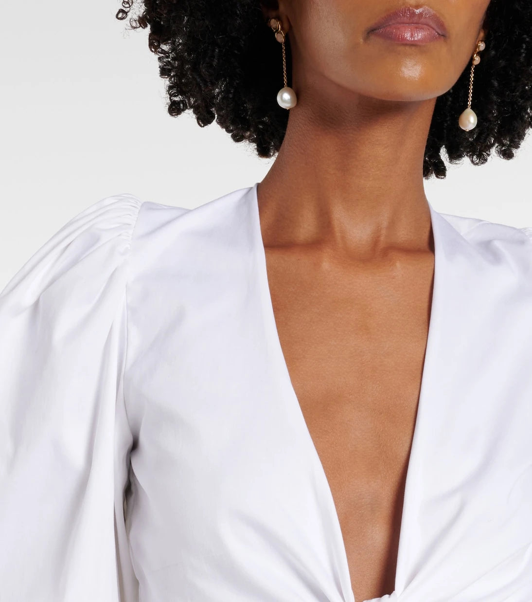 Adriana Degreas - Cotton-blend crop top