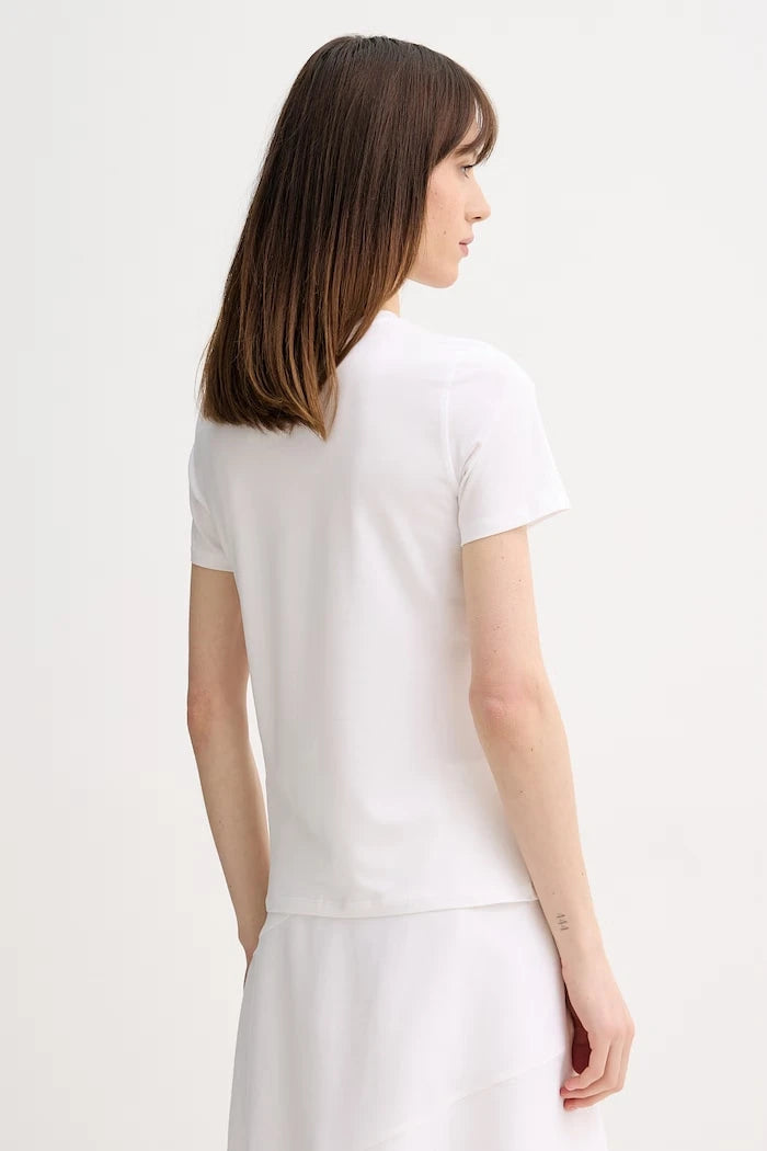 MM by Max Mara тениска basic дамска от памук с еластан MULINO