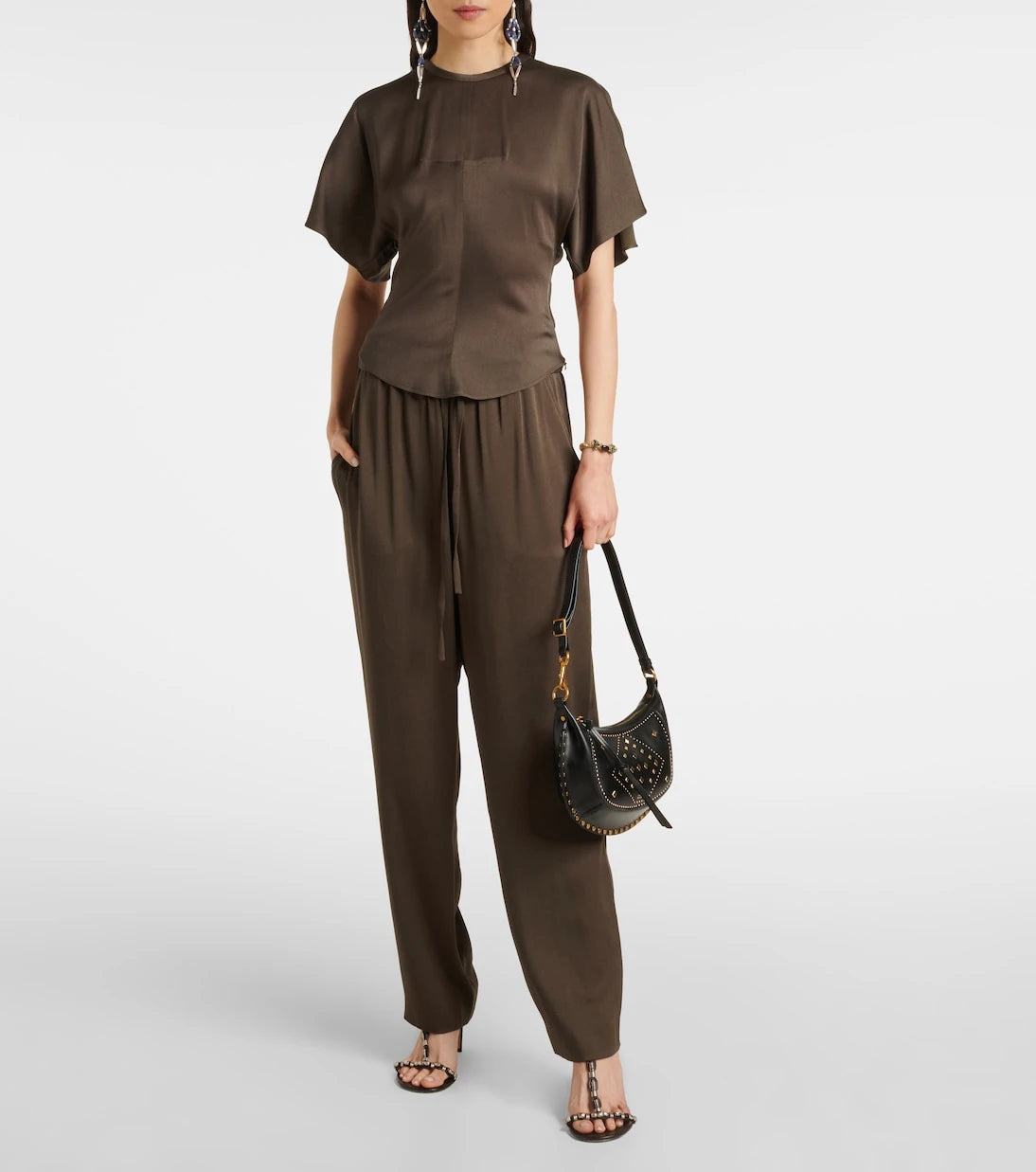 Isabel Marant - Kendry satin wide-leg pants