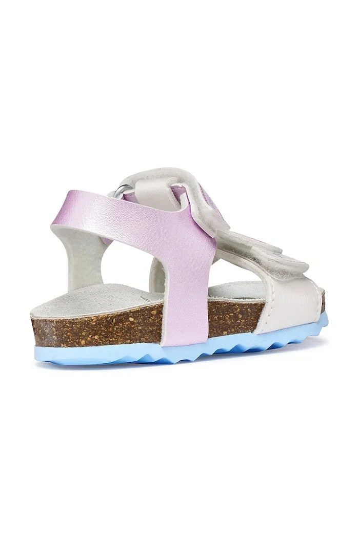 Geox çocuklar için açık burunlu sandalet ayakkabı SANDAL CHALKI x Lilo & Stitch