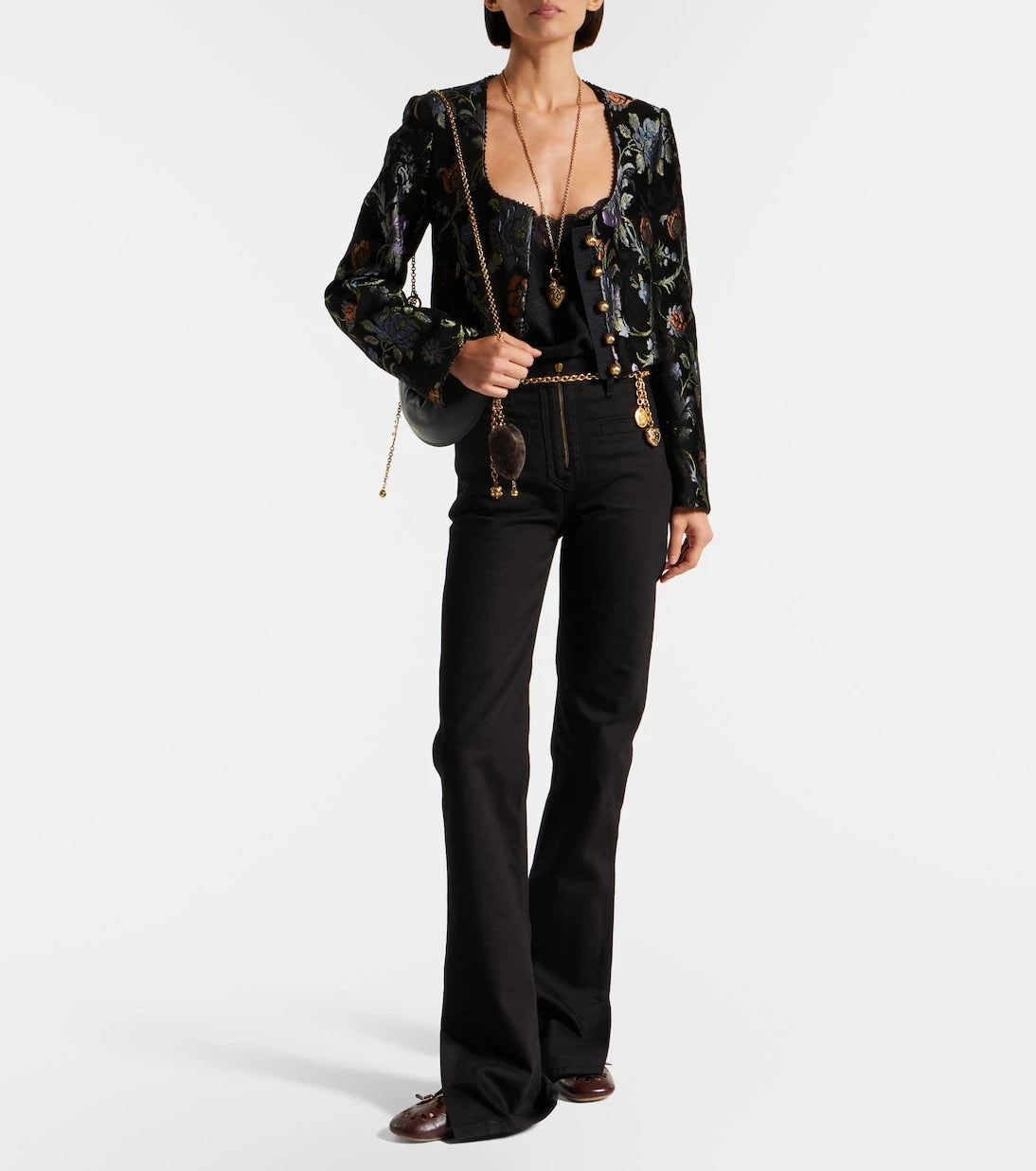 Chloé - High-rise slim jeans