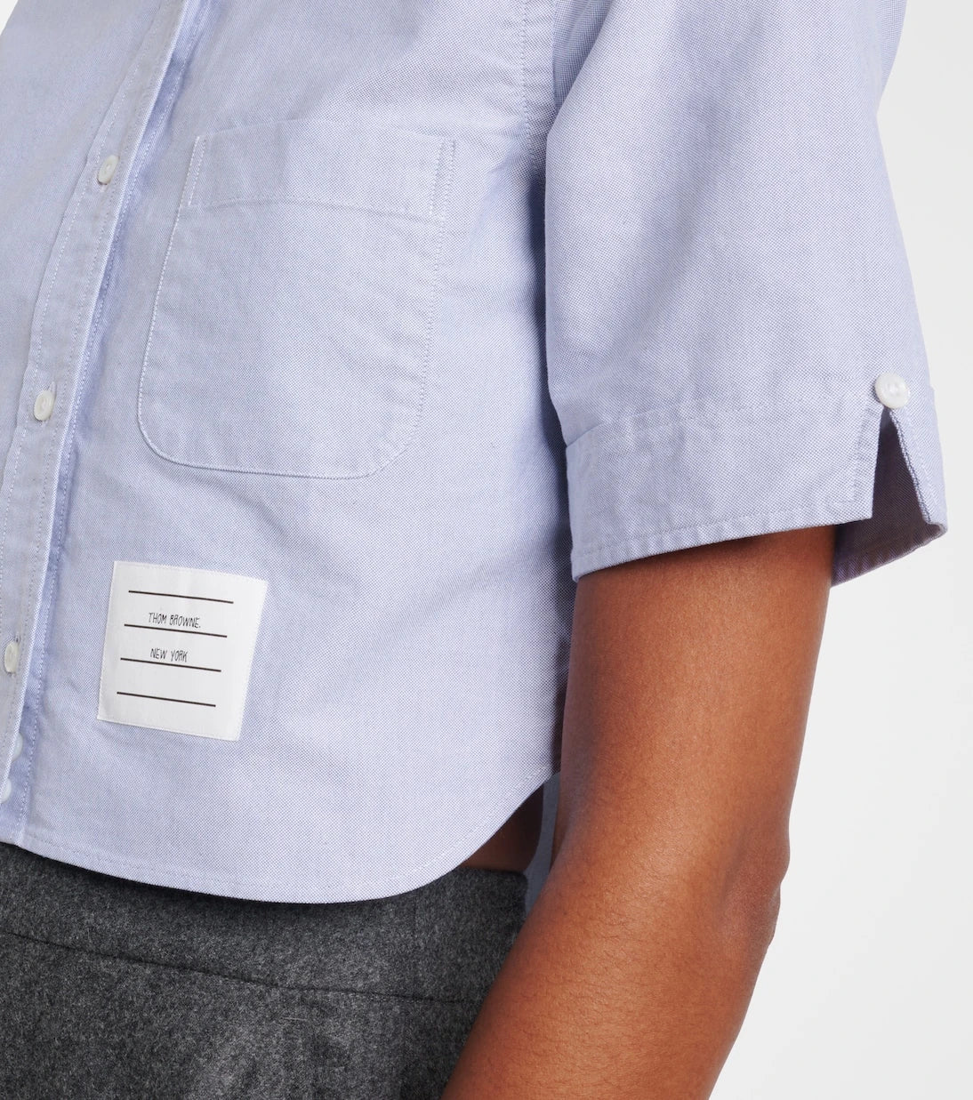 Thom Browne - Cropped cotton shirt