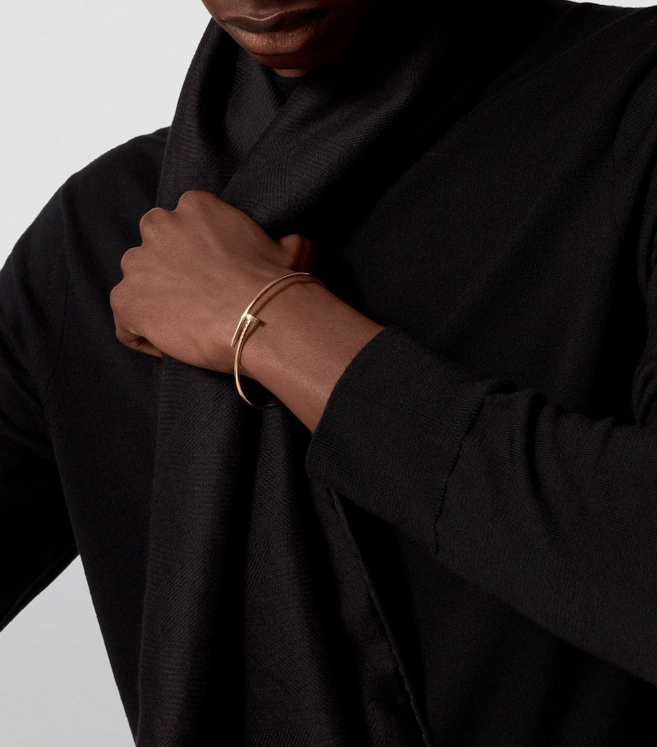 Small Yellow Gold and Diamond Juste un Clou Bracelet