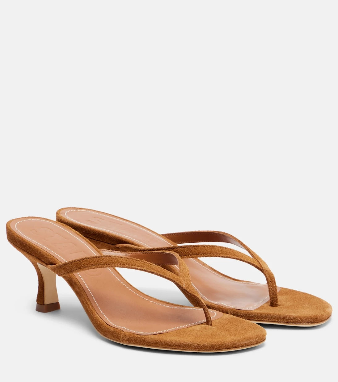 Staud - Freja 60 suede thong sandals