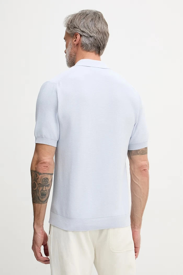 Lacoste тениска с яка мъжка памучна