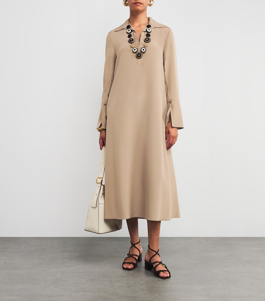 Max Mara Silk Crêpe de Chine Ossola Shirt Dress
